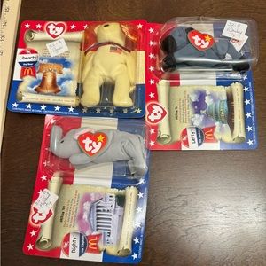 American Trio Ty mini Beanie Babies made for McDonald’s